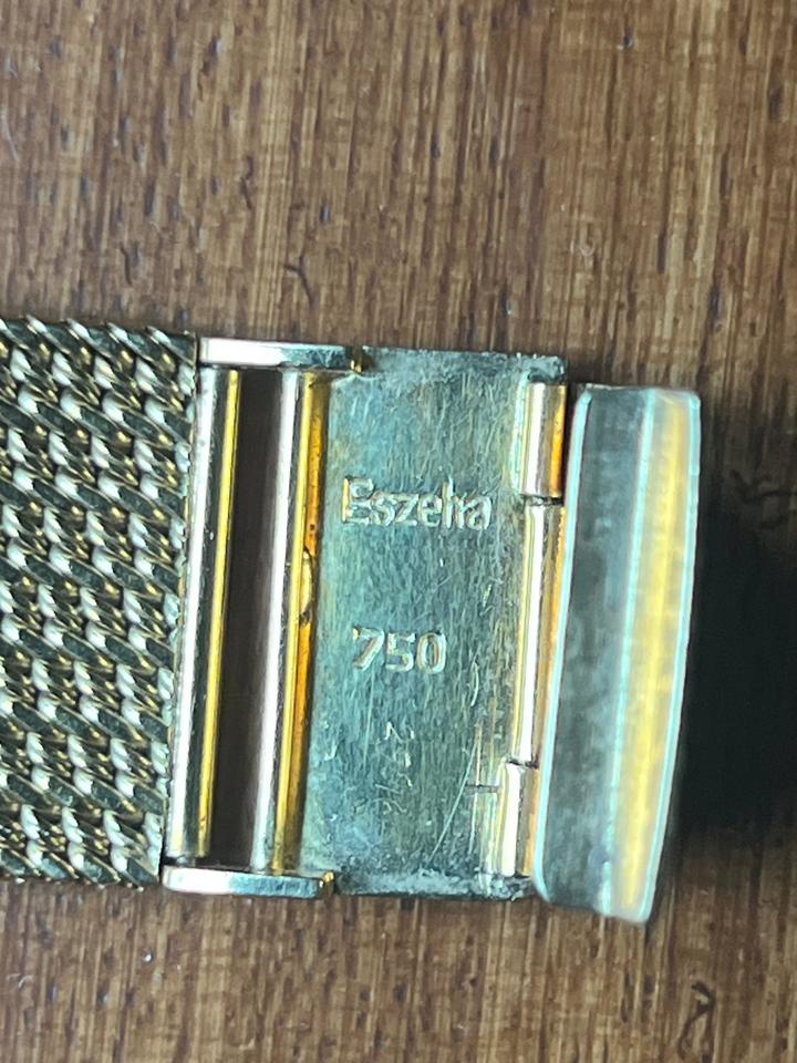 HAU Omega "Constellation" 18 K GG, K 354 m.18 K Goldband "Eszeha in Berlin