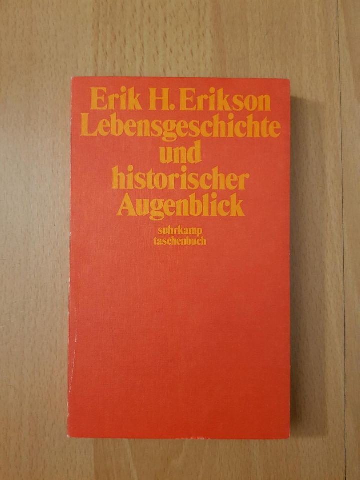 Erik H. Erikson Lebensgeschichte Psychologie Suhrkamp Buch Bücher in Frankfurt am Main