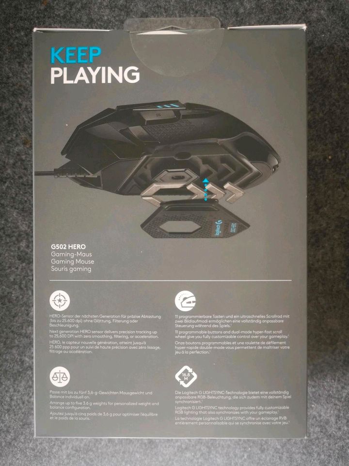 Logitech G502 HERO High-Performance Gaming-Maus mit RGB Neu in Albstadt