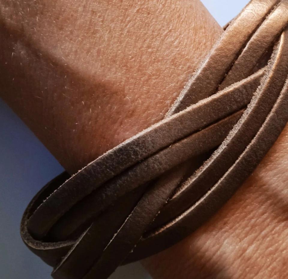 NEU - Lederarmband, geflochten, Bronze Braun mit Glanz, NP 19€ - in Raubling