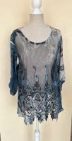 Tredy Shirt mit 3/4 Arm transparent blau Gr. 40 Spitze Nordrhein-Westfalen - Kleve Vorschau