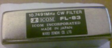 Suche Icom CW-Filter für IC-275 / 1275: FL-83 in Althütte