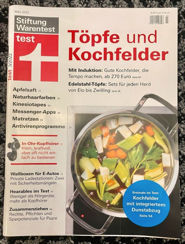 Stiftung Warentest Magazin - 4 Magazine - 2022 in Feldkirchen
