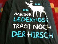 T Shirt Schwarz  L Meine Lederhosen trägt noch der Hirsch Hessen - Rodgau Vorschau