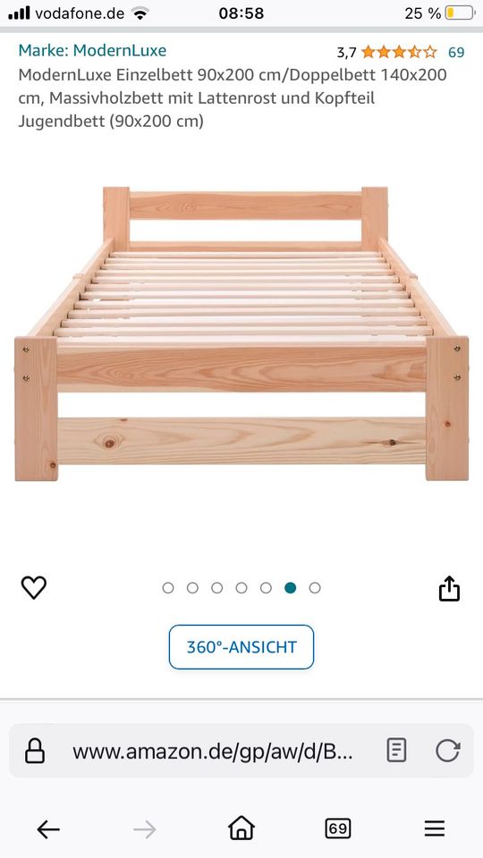 Bett nagelneu unbenutzt in Waghäusel