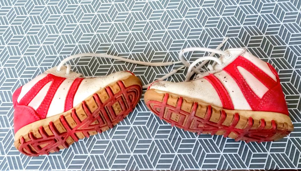 Bären Schuhe Lauflernschuhe 22 rot weiß Sneaker Junge Mädchen in Stralsund