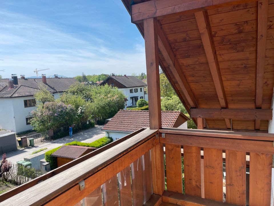 Gartenberg | Maisonettewohnung mit Gartenanteil, 2 Balkone, ruhige Lage, Bergblick - Heizung neu in Geretsried