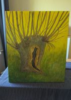 Baum Weide handgemaltes Leinwand Bild Wandbild Gemälde Kreis Pinneberg - Wedel Vorschau