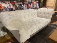 Sofa Chesterfield Garnitur Set (3-2-1), Teddystoff cremefarb. NEU Thüringen - Ronneburg Vorschau