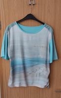 Sommer-Shirt türkis/hellblau, 3 verschiedene Stoffe, Gr. 42/L Kr. München - Planegg Vorschau