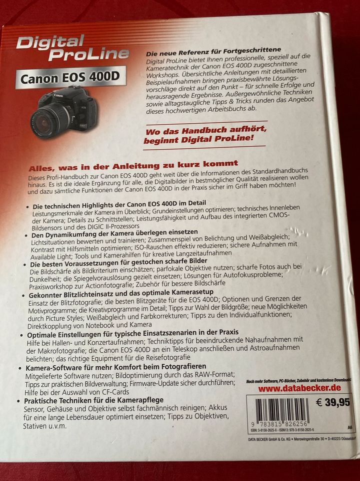 Profi Handbuch Canon EOS 400 D in Neu Ulm