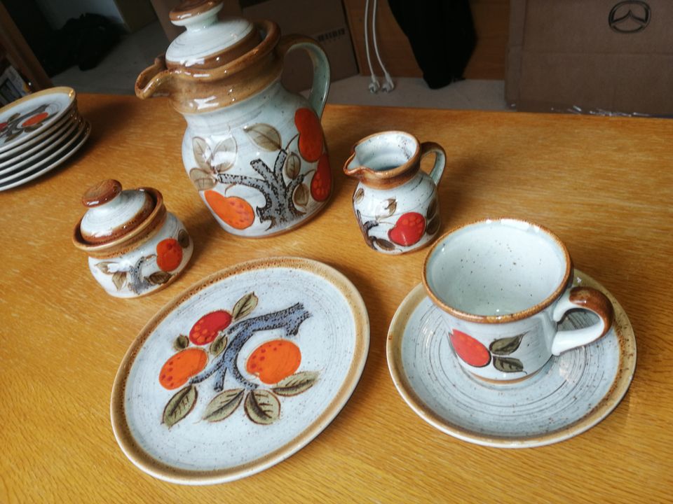 Kellerfund,  Vintage Keramik- Kaffeeservice „Mandarin“ Schramberg in Linsengericht