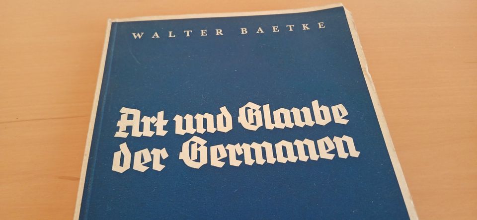 BUCH Art und Glaube der Germanen, Taschenbuch 1934 in Memmingerberg