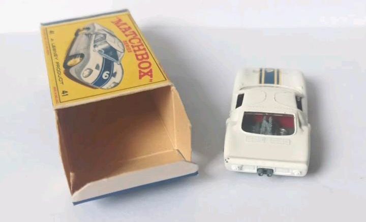 Matchbox RW #41c 1:67 Ford GT weiß mit Original Box Typ "E" in Berlin