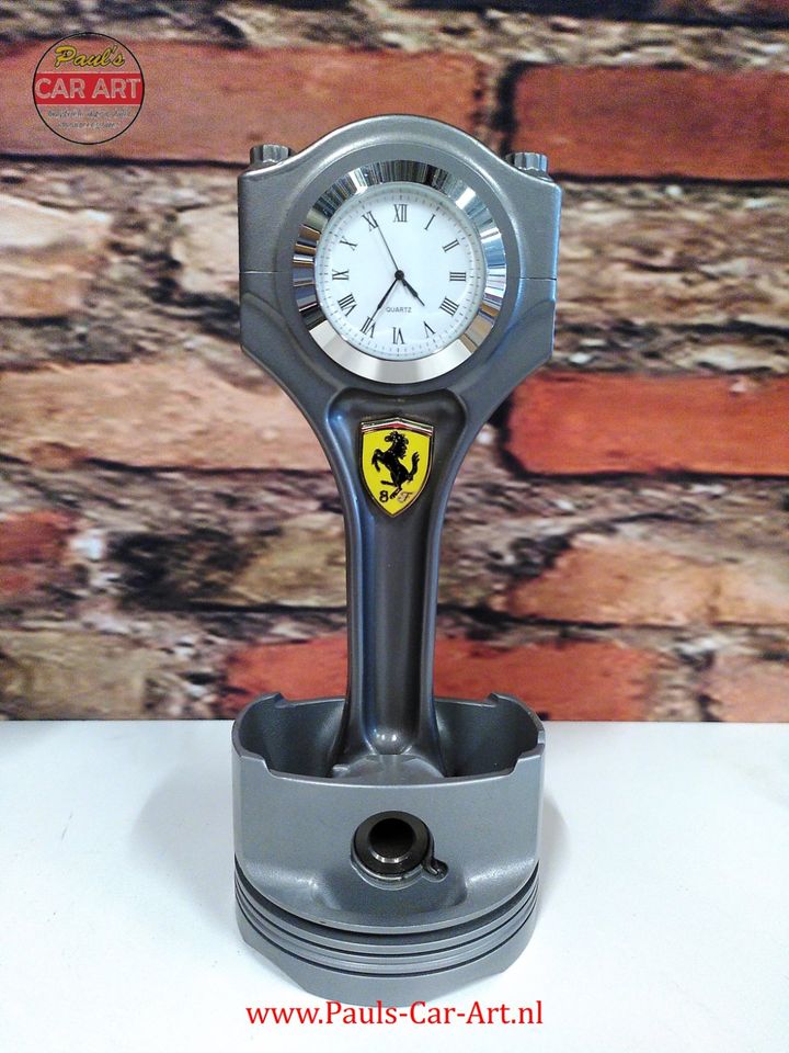 Ferrari F355 & F360 V8 Kolben Uhr, motortisch V10 V12 motor tisch