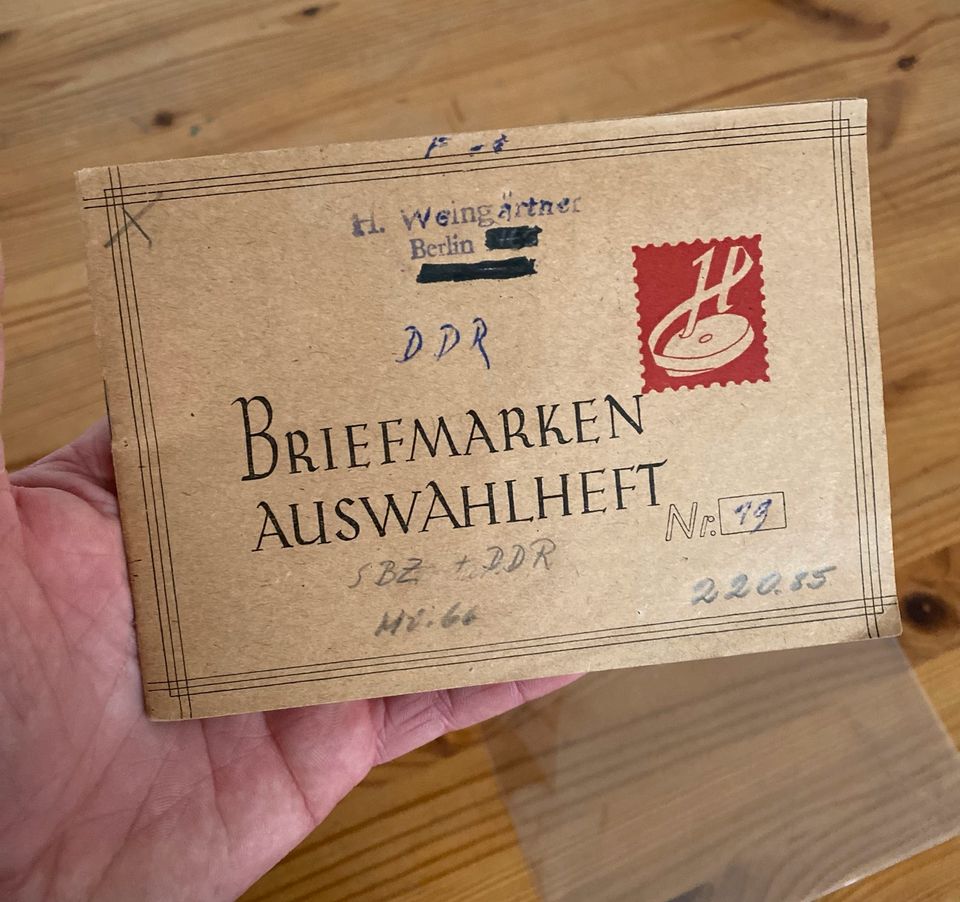 Briefmarken Auswahlheft, Deutsche Post 1RM, 1/2 Mark, in Berlin