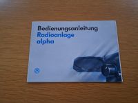 VW Radio Bedienungsanleitung alpha Bayern - Nordheim am Main Vorschau