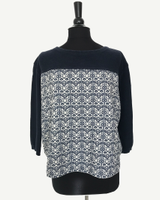 Oversized Strick-Pullover mit Muster, Feingewebt, 3/4 Arm, Gr.38 Düsseldorf - Lichtenbroich Vorschau