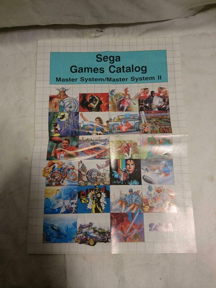 Sega Mega Drive Master System Game Katalog von 1990 in Leipzig