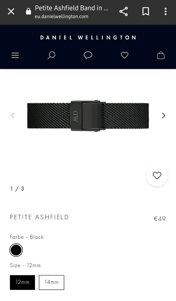 Damenuhr Uhr Leder Mesh Armband Daniel Wellington roségold in Centrum