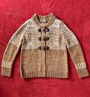 Strickjacke mit Norweger Muster, hellbraun/beige, Gr. M,  Yessica Bayern - Rödental Vorschau