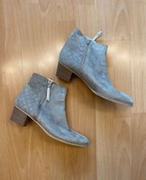 Damen Stiefelette grau Silber 42 Bayern - Gilching Vorschau