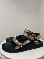 Teva Original Universal Gold Metallic Flat Sandalen Leder Gr. 40 Frankfurt am Main - Nordend Vorschau