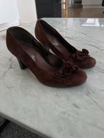 Tamaris Wildleder Pumps High Heels dunkelbraun 39 Hessen - Limburg Vorschau