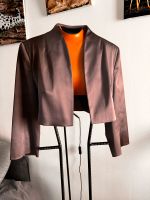 Satin Bolero Jacke von maison123, dunkles Taupe, Größe 44 Frankfurt am Main - Kalbach Vorschau