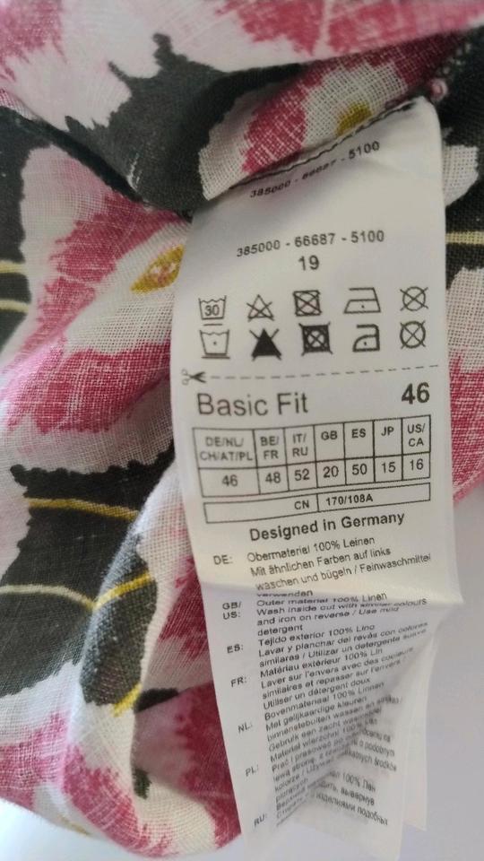 Leichtes Kleid Gerry Weber, 100% Leinen, 1x getragen, Gr. 46 in Plankstadt