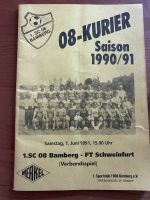 Stadionheft 1991 - SC 08 Bamberg - FT Schweinfurt Bayern - Heilsbronn Vorschau