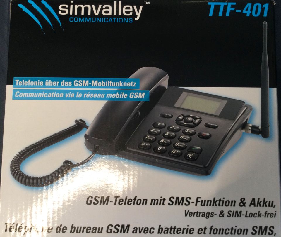 GMS-Telefon mit SMS-Funktion& Akku in Blaustein