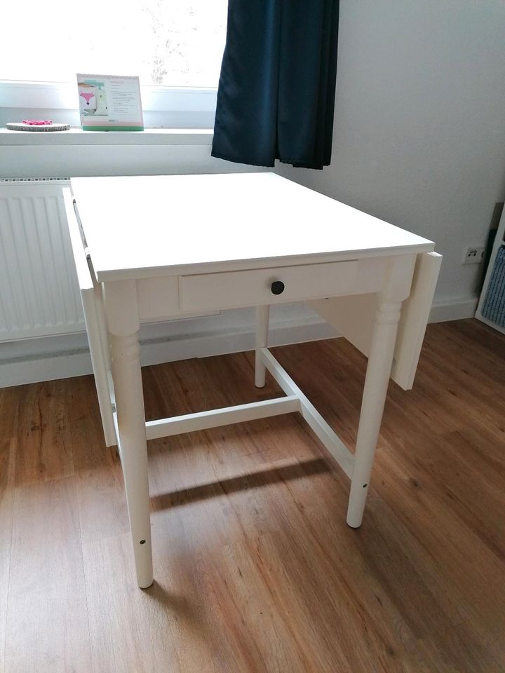 Weißer Tisch Esstisch klappbar IKEA in Wiesbaden