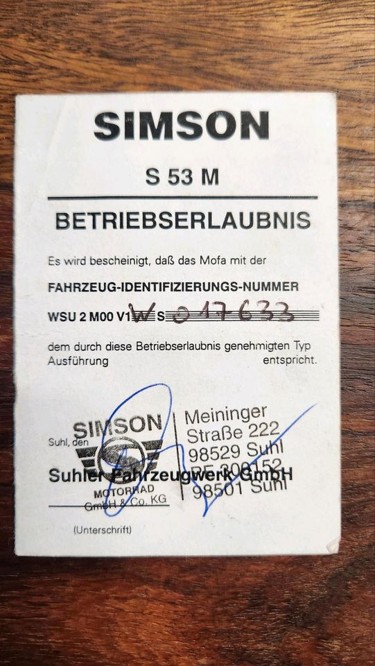 Simson S 53 M in Rinteln