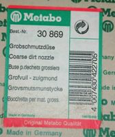 Metabo Grobschmutzdüse #30 869, neu und original Hessen - Gedern Vorschau