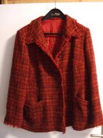 Damen Blazer Bolero Jacke weinrot gemustert, Gr. 46 Berlin - Reinickendorf Vorschau