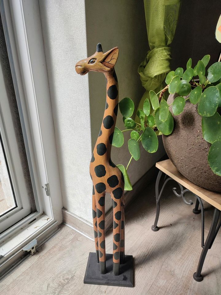 Giraffe aus Holz Holzgiraffe Afrika Deko Dekoration in Cottbus