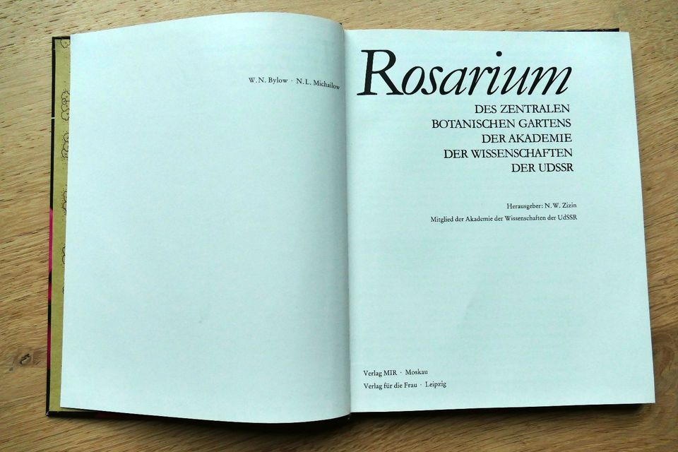 Rosarium, Akademie der Wissenschaften der UDSSR, Rosen, Garten in Habichtswald