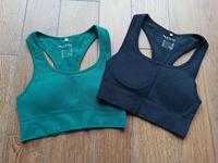 Sport BH Sportbustier Mädchen Damen H&M Move Gr. XS schwarz grün Brandenburg - Petershagen Vorschau