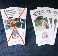 3 Eintrittskarten für Kinder  Zoo Onsabrück Niedersachsen - Osnabrück Vorschau