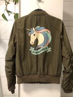 Bomberjacke Mädchen mit Einhorn, grün, München - Moosach Vorschau