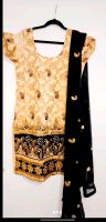 Bollywood Designer Suit Salwar Kameez Gold schwarz Köln - Porz Vorschau