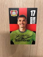 Matej Kovar Autogrammkarte Bayer 04 Leverkusen  Saison 23 / 24 Bayern - Landshut Vorschau