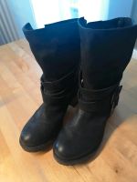 Neuw. S.Oliver Echtleder Stiefeletten Bikerboots schwarz Gr. 37 Baden-Württemberg - Aulendorf Vorschau