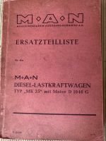 Verkaufe MAN Ersatzteilliste Typ MK25 Mecklenburg-Vorpommern - Fincken Vorschau