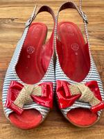 Jenny by ara,Stoff Pumps mit Lackschleife, Gr. 41,5, Rockebilly, Hessen - Rimbach Vorschau