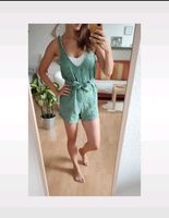 Onesie Jumpsuit Zara Kleid Sommer XS Einteiler Overall blau grün Hessen - Gießen Vorschau