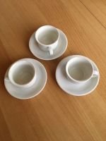 3 Espresso Tassen mit Untertassen von Thomas Trend weiß Hessen - Biblis Vorschau