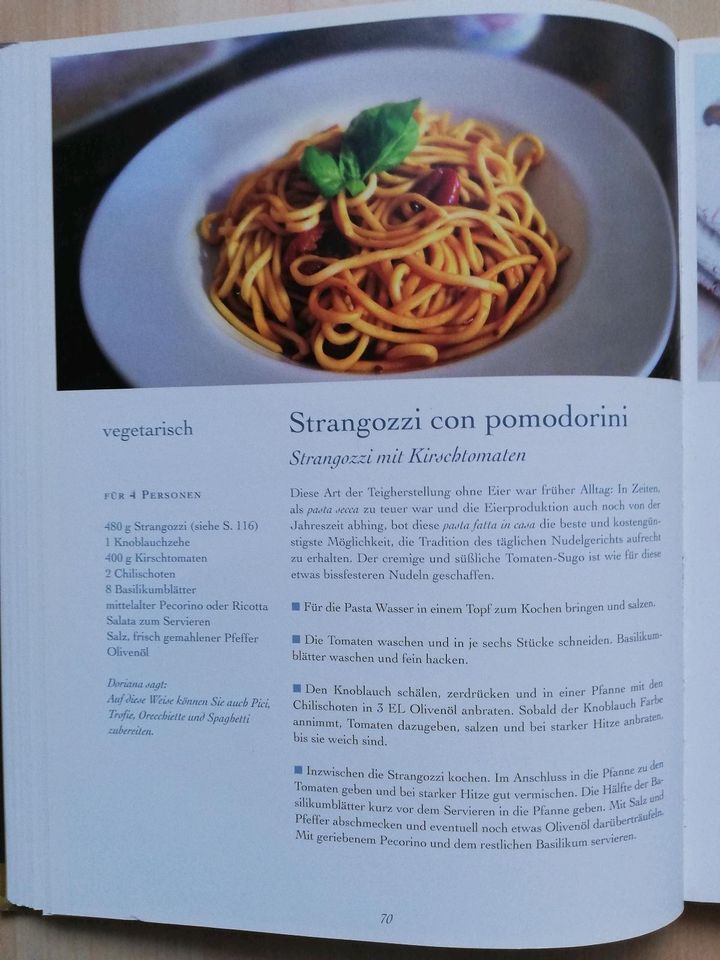 Kochbuch Die neue italienische Küche Doriana Frascarelli Salvator in Weinsberg