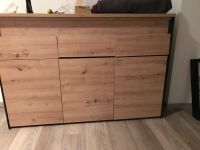 VOLEO Sideboard Eiche Artisan/schwarz mit Beleuchtung Nordrhein-Westfalen - Wesel Vorschau